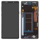 LCD compatible with Samsung N960 Galaxy Note 9, (black, with frame, original (change glass) , midnight black)