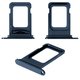 SIM Card Holder compatible with iPhone 12 Pro, iPhone 12 Pro Max, (dark blue, double SIM, pacific blue)