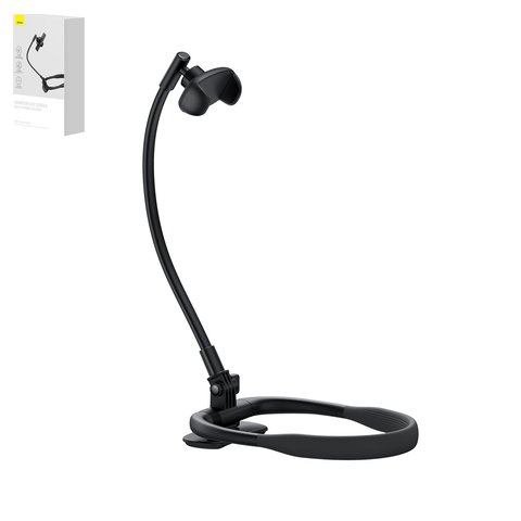 Holder Baseus ComfortJoy Series, black, on neck, desktop #LUGB000001