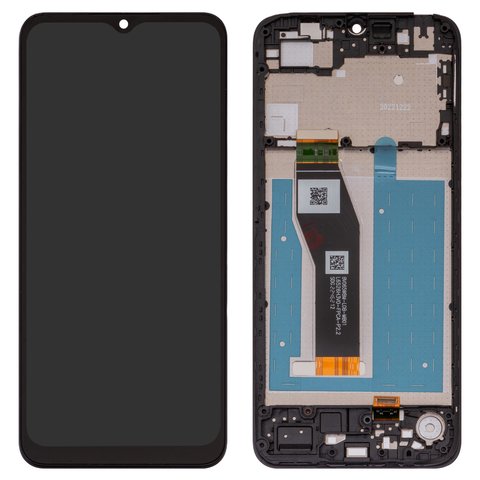 LCD compatible with Motorola Moto E13 XT2345, black, with frame, High Copy, XT2345