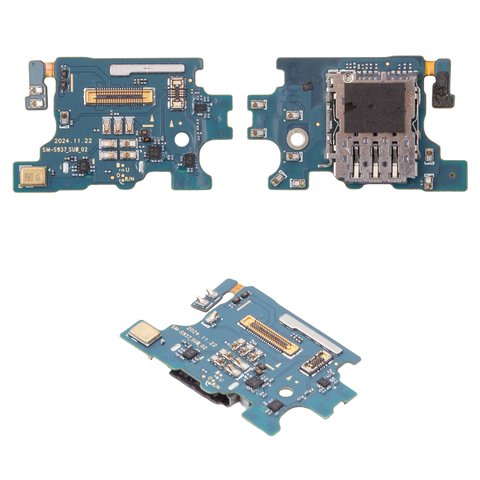 Flat Cable compatible with Samsung S937 Galaxy S25 Edge, for Sim connector, with microphone, Original PRC , european version 