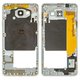 Parte media de carcasa puede usarse con Samsung A7100 Galaxy A7 (2016), A710FD Galaxy A7 (2016), blanco, 2Sim+1MMC (dedicated slot)