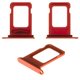 Sujetador de tarjeta SIM puede usarse con iPhone 12, rojo, double SIM