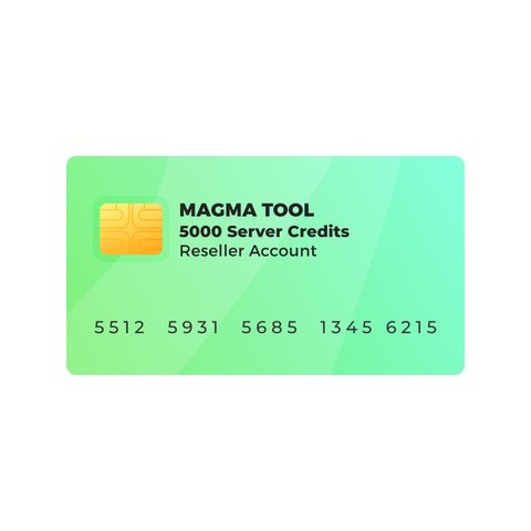 5000 créditos del servidor Magma Tool para cuenta de distribuidor