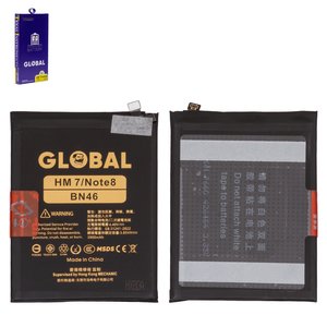 Batería Mechanic BN46 puede usarse con Xiaomi Redmi 7, Redmi Note 8, Redmi Note 8T, Li Polymer, 3.85 V, 3900 mAh