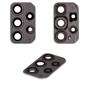 Vidrio de cámara puede usarse con Samsung A725 Galaxy A72, Original, negro, remanufacturados