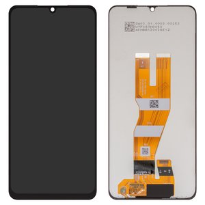 Pantalla LCD puede usarse con Samsung M055 Galaxy M05, negro, sin marco, Original PRC 