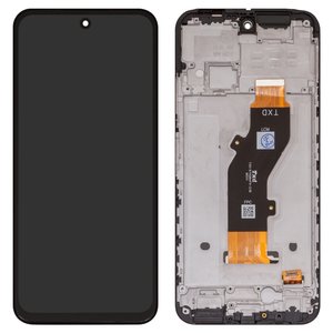 Pantalla LCD puede usarse con Tecno Spark 30C, negro, con marco, High Copy, TXDI670QBAPX, kl5, kl5n