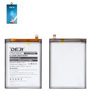 Batería Deji HQ S71 puede usarse con Samsung M115 Galaxy M11, Li ion, 3.85 V, 5000 mAh