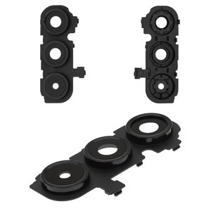 Vidrio de cámara puede usarse con Samsung A165 Galaxy A16, A166 Galaxy A16 5G, negro, con marcos