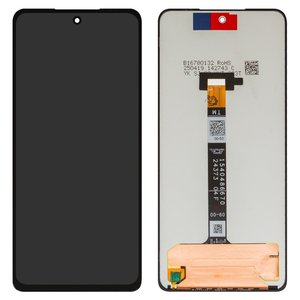 Pantalla LCD puede usarse con Motorola Moto G75, negro, sin marco, High Copy