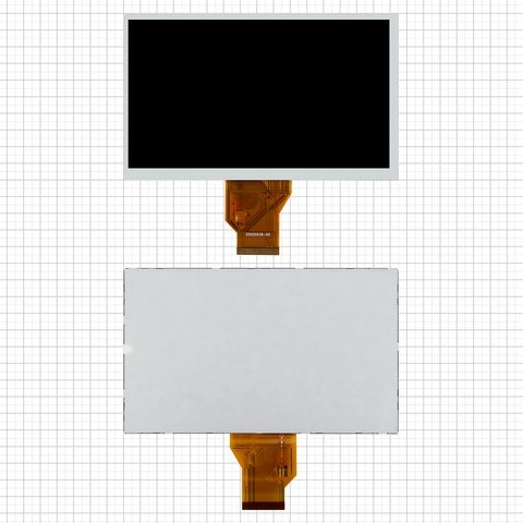 Дисплей для China Tablet PC 7", без рамки, 7", 800*480 , 165 x100 мм , шлейф 40 мм, #AT070TN90 V.1 V.2. KX0705001 KR070PB2S