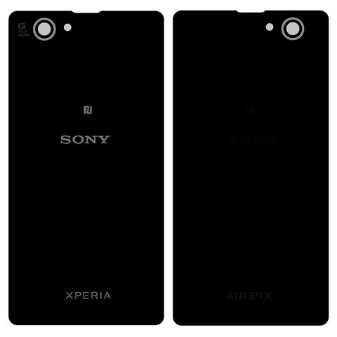 Задня панель корпуса для Sony D5503 Xperia Z1 Compact Mini, чорна