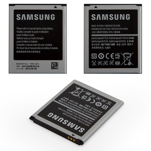 Акумулятор EB425161LU для Samsung J105H Galaxy J1 Mini 2016 , Li ion, 3,7 В, 1500 мАг, Original PRC 