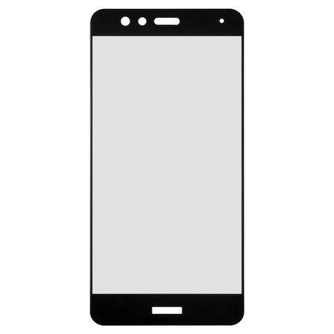 Защитное стекло All Spares для Huawei P10 Lite, 0,26 мм 9H, совместимо с чехлом, Full Screen, черный, Это стекло покрывает весь экран.