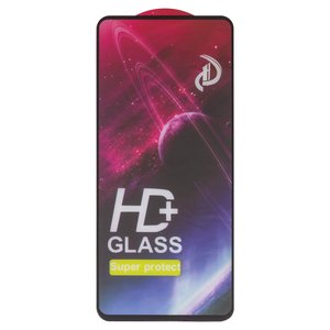 Защитное стекло All Spares для Huawei Honor 10X Lite, P Smart 2021 , Y7a, совместимо с чехлом, Full Glue, черный, cлой клея нанесен по всей поверхности, PPA LX2