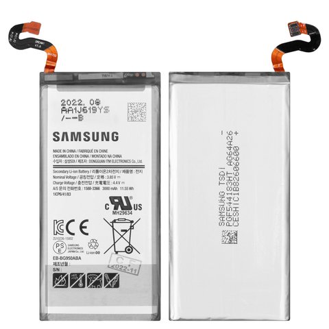 Аккумулятор EB BG950ABA EB BG950ABE для Samsung G950 Galaxy S8, Li ion, 3,85 B, 3000 мАч, Original, с разборки