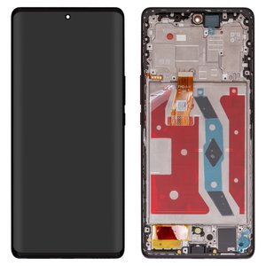 Дисплей для Huawei Honor Magic 5 Lite, черный, с рамкой, Original PRC , RMO NX1, RMO NX3