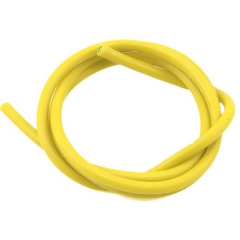 Дріт в силіконовій ізоляції 10AWG, 5,31 мм², 1 м, жовтий