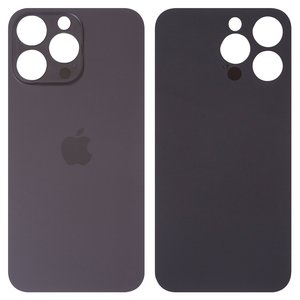 Задняя панель корпуса для iPhone 14 Pro Max, черная, не нужно снимать стекло камеры, Original PRC , big hole