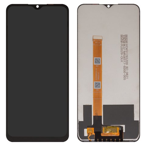 Дисплей для Realme C21Y, C25Y, черный, без рамки, Сopy, RMX3261, RMX3263, RMX3265, RMX3268, RMX3269, OLF650BOEZD 66
