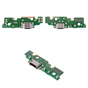 Шлейф для Tecno Pova 2, коннектора наушников, коннектора зарядки, с микрофоном, Сopy, плата зарядки