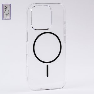 Чехол Fully PC MagSafe для iPhone 16 Pro, прозрачный, бесцветный, магнитный, пластик
