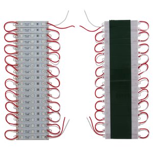 Светодиодный модуль-лента SMD 5050, 20 шт. по 3 светодиода (красный, самоклеющийся, 1200 лм, 12 В, IP65) Светодиодный модуль-лента SMD 5050, 20 шт. по 3 светодиода (красный, самоклеющийся, 1200 лм, 12 В, IP65)
