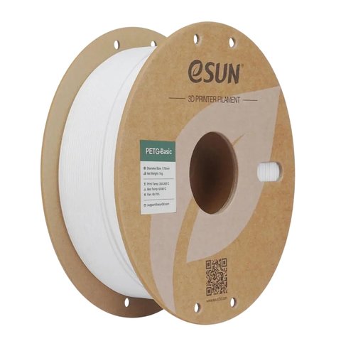 Філамент для 3D принтера eSUN PETG Basic White, 1 кг