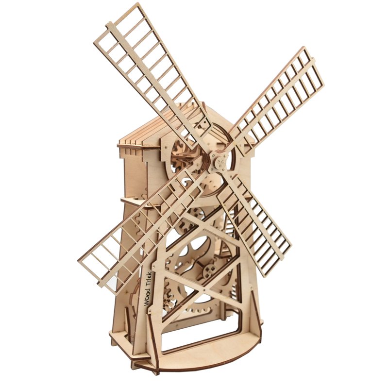 Molino de viento-woodtrick 3D Rompecabezas mecánico de Madera Modelo & 