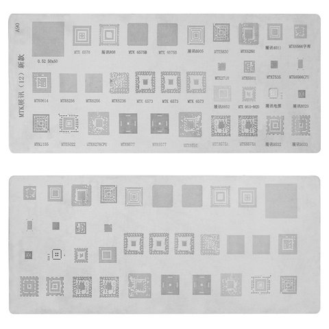 BGA Stencil A90 for China phone universal Cell Phone CPU MTK , 35 in 1 