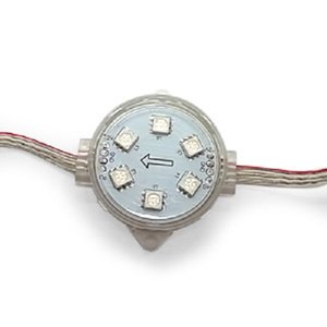 Juego de módulos LED redondos (todo color, 6 diodos LED SMD5050, 40 mm, IP67, 20 pcs.) Juego de módulos LED redondos (todo color, 6 diodos LED SMD5050, 40 mm, IP67, 20 pcs.)